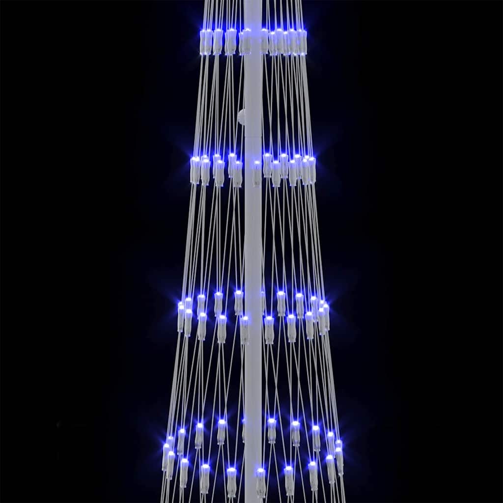 LED Christmas Tree with 290 LEDs Blue 70 x 70 x 250 cm Metal